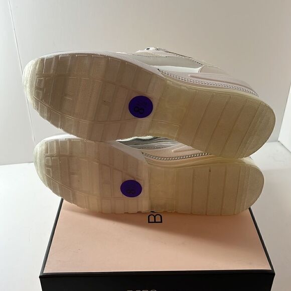 BCBGeneration Weddi Metallic Wedge Sneakers size 8.5 M - Picture 4 of 6